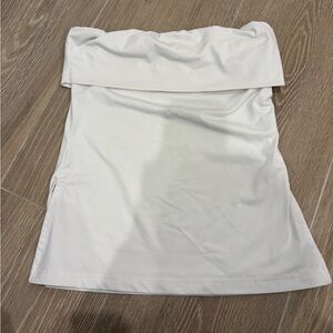 Princess Polly Off-White Strapless Top